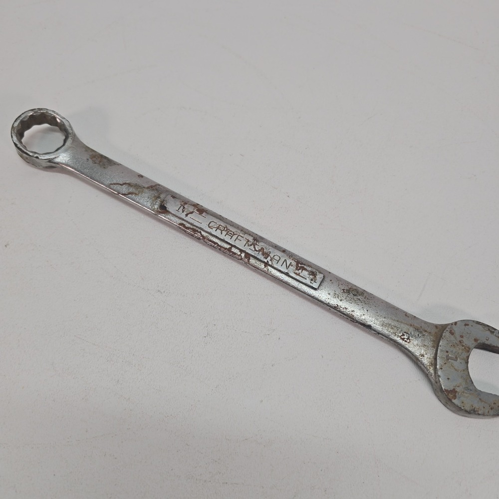 CRAFTSMAN 12 Point‎ Combination Wrench, 1 Inch Forged In USA  VA #44705